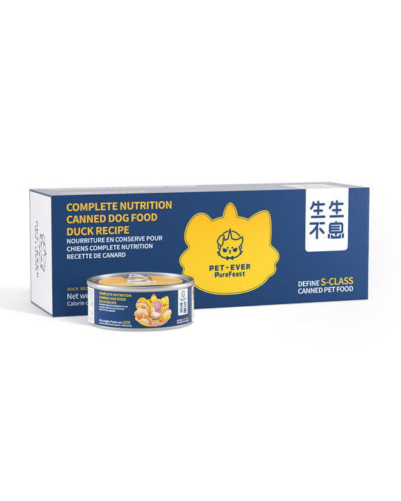 Nourriture humide pour chiens PET-EVER PureFeast, 94 % d'origine animale, sans céréales ni BPA, boîtes de 92 g (paquet de 6)