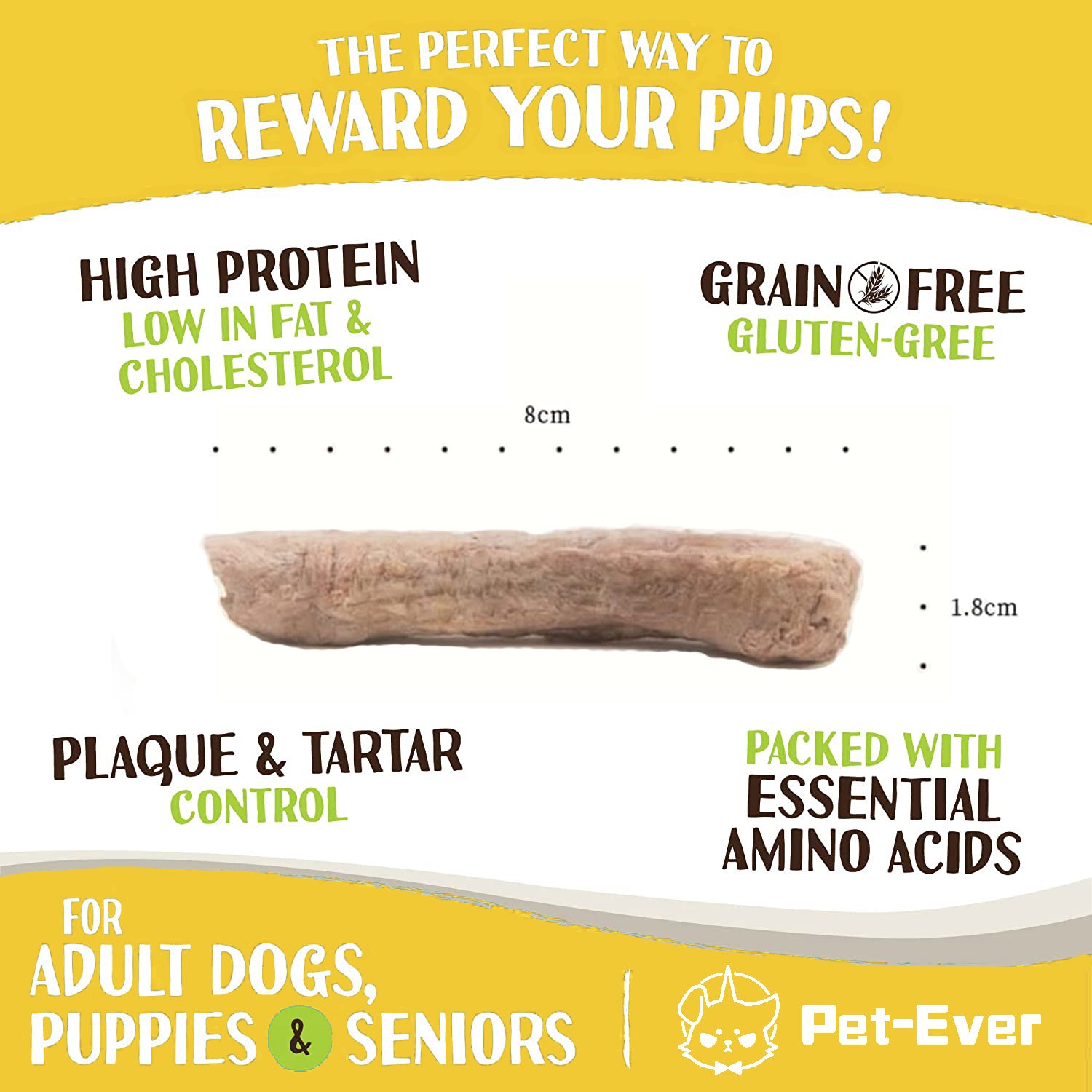 PET-EVER Freeze Dried Raw Cat & Dog Treats Freeze Dried Chicken Necks